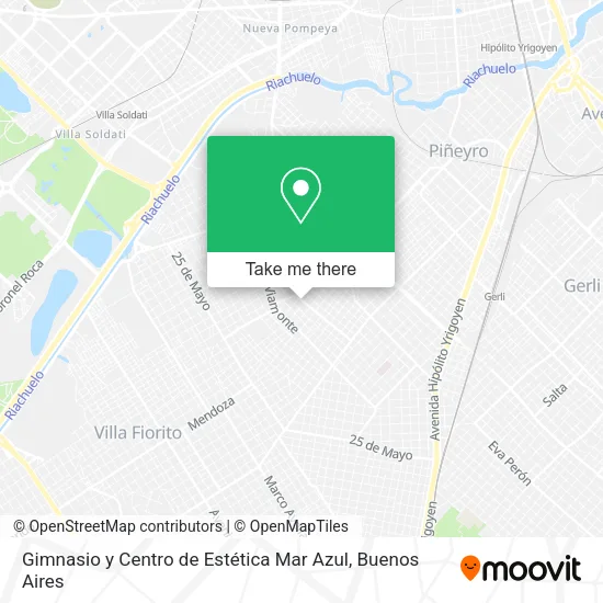 Mapa de Gimnasio y Centro de Estética Mar Azul