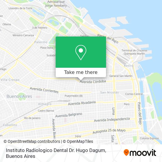 Instituto Radiologico Dental Dr. Hugo Dagum map