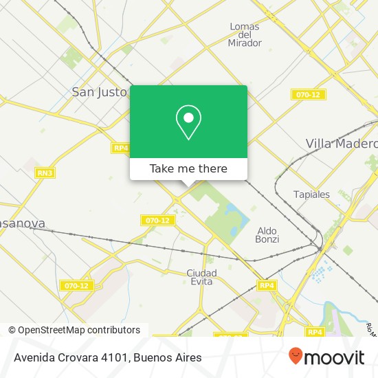Avenida Crovara 4101 map