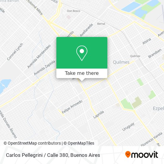Mapa de Carlos Pellegrini / Calle 380