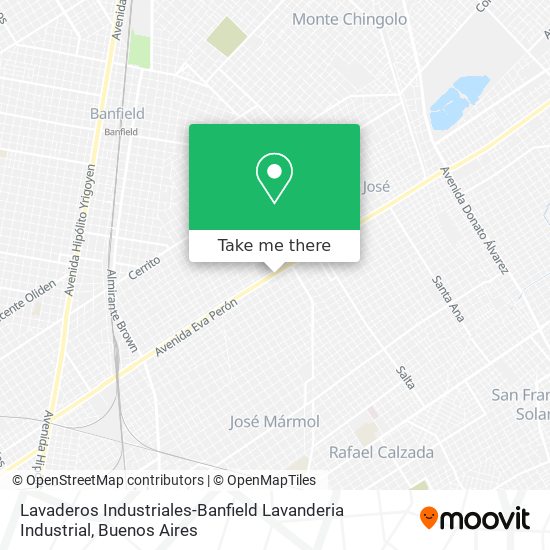 Lavaderos Industriales-Banfield Lavanderia Industrial map