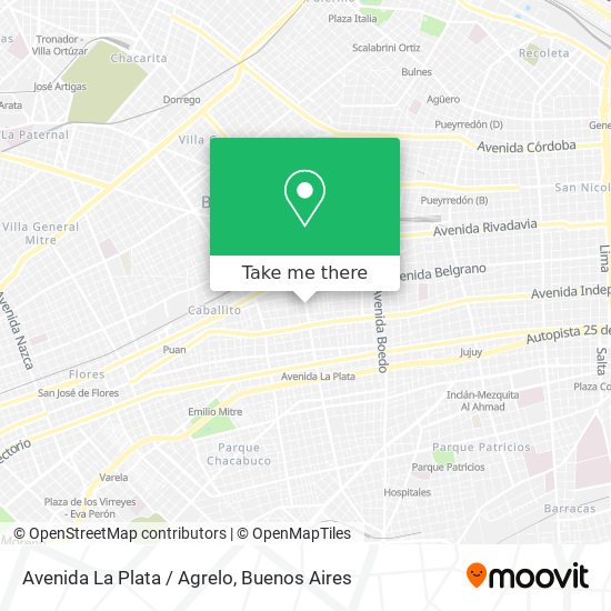 Avenida La Plata / Agrelo map