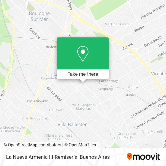 La Nueva Armenia III-Remisería map