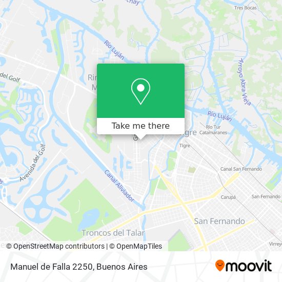 Manuel de Falla 2250 map