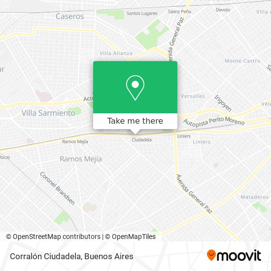 Corralón Ciudadela map