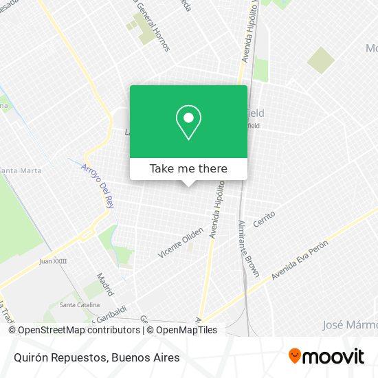 Quirón Repuestos map