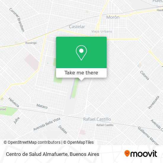 Mapa de Centro de Salud Almafuerte