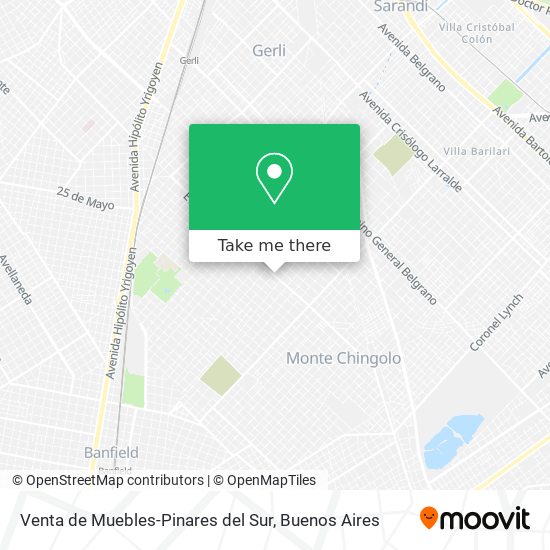Mapa de Venta de Muebles-Pinares del Sur