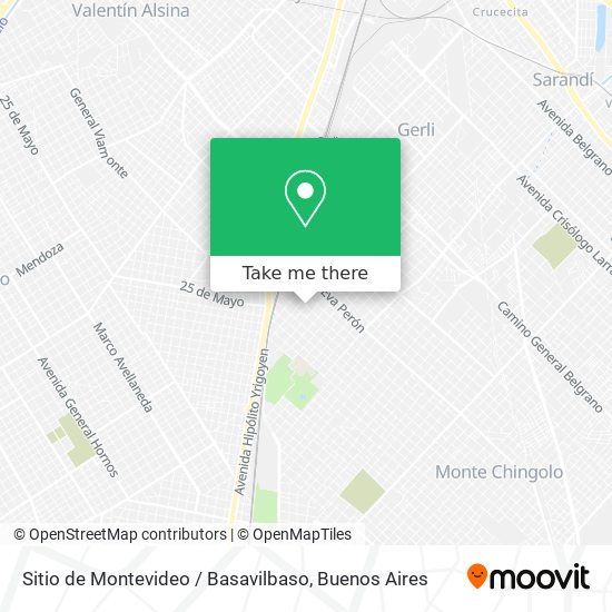 Mapa de Sitio de Montevideo / Basavilbaso