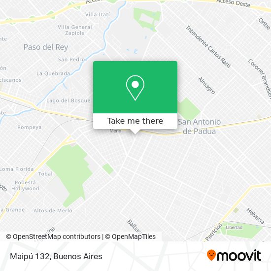 Mapa de Maipú 132