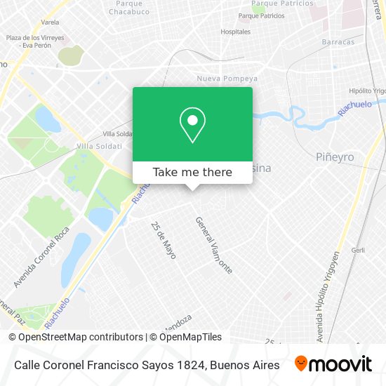 Calle Coronel Francisco Sayos 1824 map