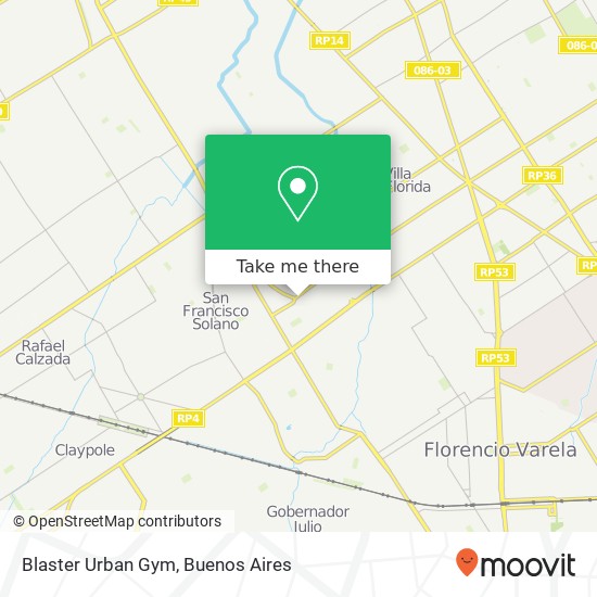 Blaster Urban Gym map