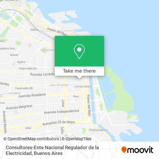 Consultores-Ente Nacional Regulador de la Electricidad map
