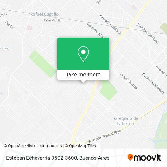 Esteban Echeverría 3502-3600 map