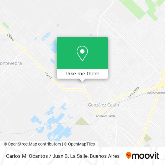 Mapa de Carlos M. Ocantos / Juan B. La Salle