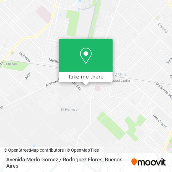 Avenida Merlo Gómez / Rodríguez Flores map