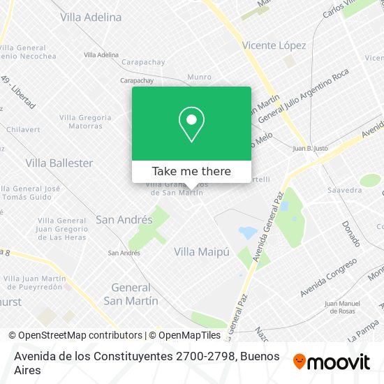 Avenida de los Constituyentes 2700-2798 map