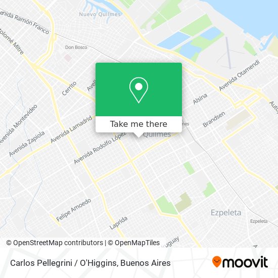 Carlos Pellegrini / O'Higgins map