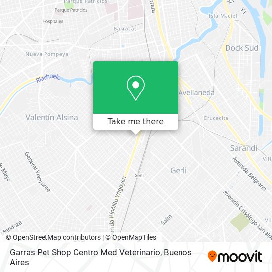 Garras Pet Shop Centro Med Veterinario map