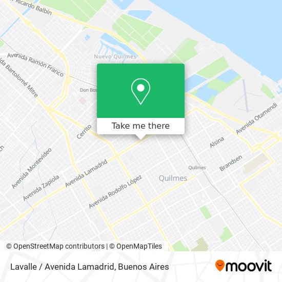 Mapa de Lavalle / Avenida Lamadrid