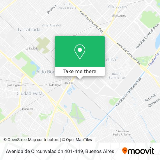 Mapa de Avenida de Circunvalación 401-449