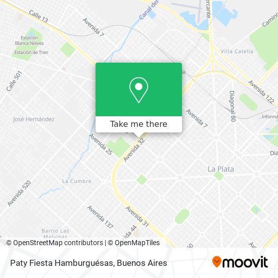 Paty Fiesta Hamburguésas map