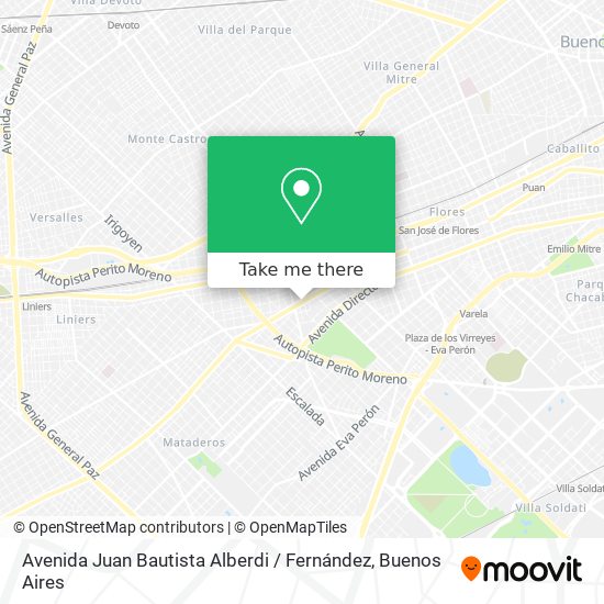 Avenida Juan Bautista Alberdi / Fernández map