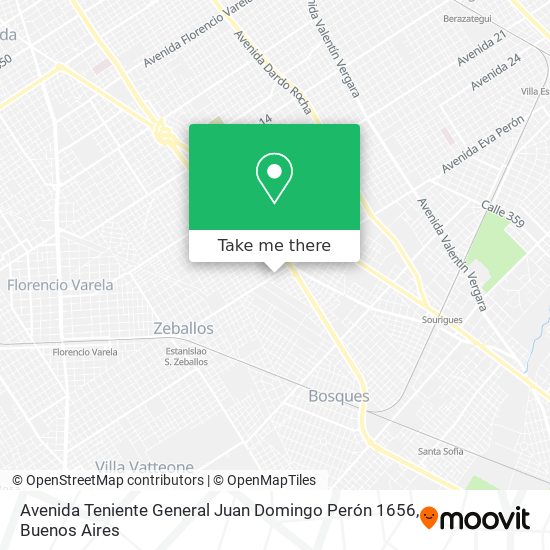 Avenida Teniente General Juan Domingo Perón 1656 map