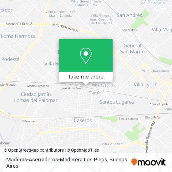 Maderas-Aserraderos-Maderera Los Pinos map