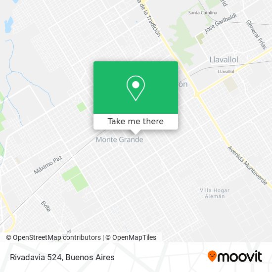 Mapa de Rivadavia 524