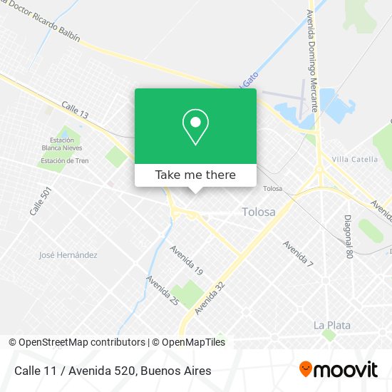 Calle 11 / Avenida 520 map