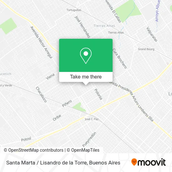 Mapa de Santa Marta / Lisandro de la Torre