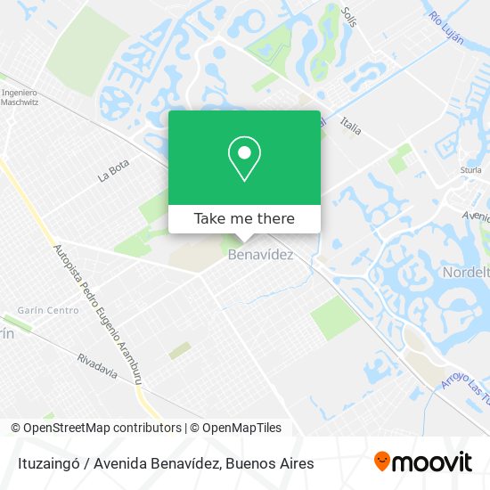 Ituzaingó / Avenida Benavídez map