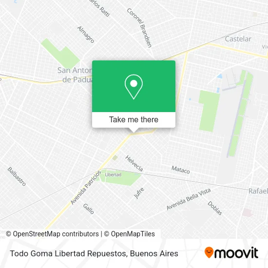 Mapa de Todo Goma Libertad Repuestos