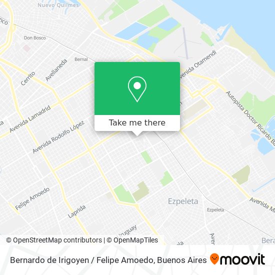 Bernardo de Irigoyen / Felipe Amoedo map