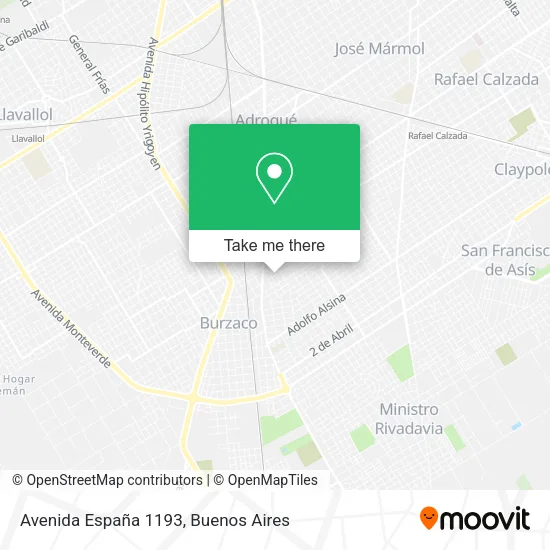 Mapa de Avenida España 1193