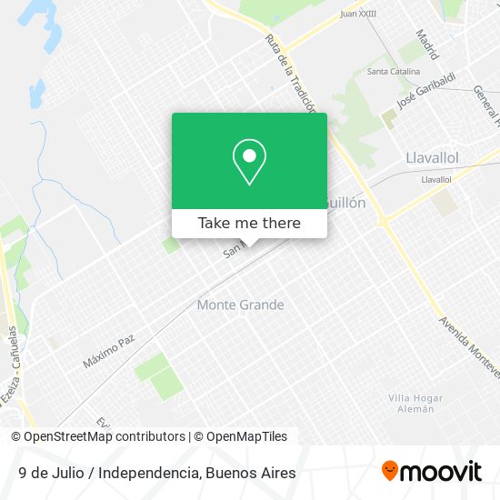 9 de Julio / Independencia map