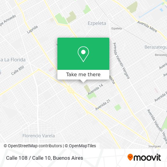 Calle 108 / Calle 10 map