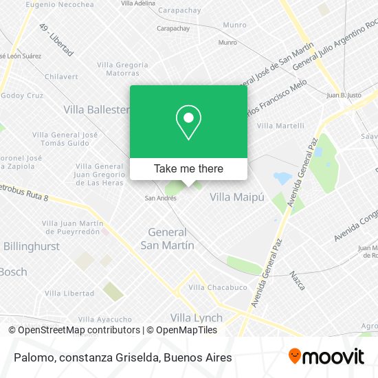 Palomo, constanza Griselda map