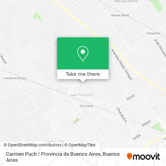 Carmen Puch / Provincia de Buenos Aires map