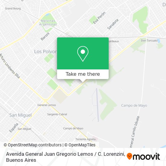 Avenida General Juan Gregorio Lemos / C. Lorenzini map