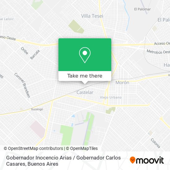 Gobernador Inocencio Arias / Gobernador Carlos Casares map