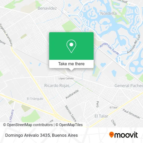 Domingo Arévalo 3435 map