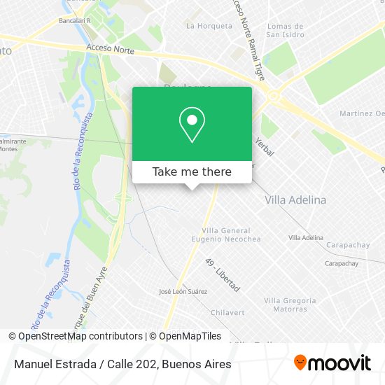 Manuel Estrada / Calle 202 map