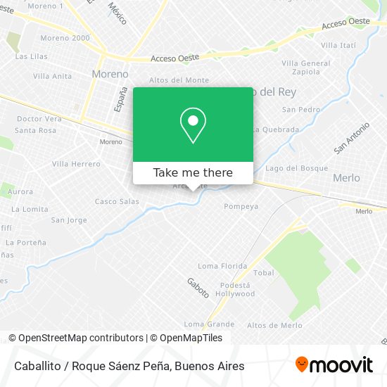 Caballito / Roque Sáenz Peña map