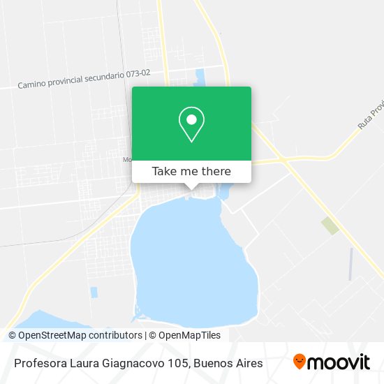 Profesora Laura Giagnacovo 105 map