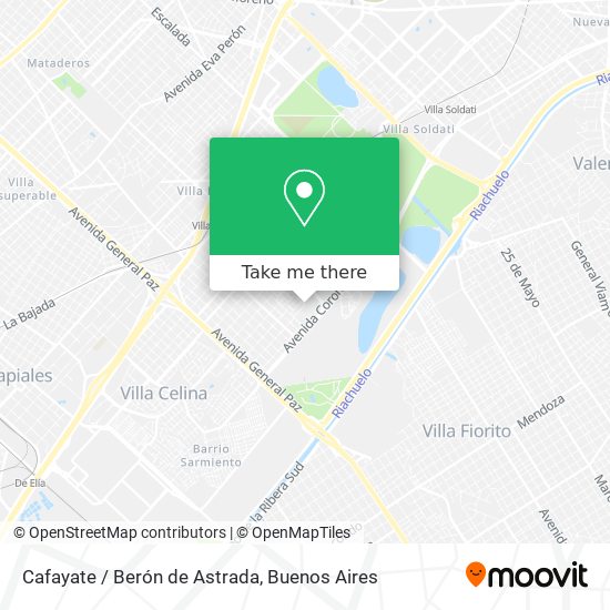 Cafayate / Berón de Astrada map