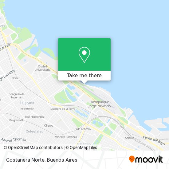 Costanera Norte map