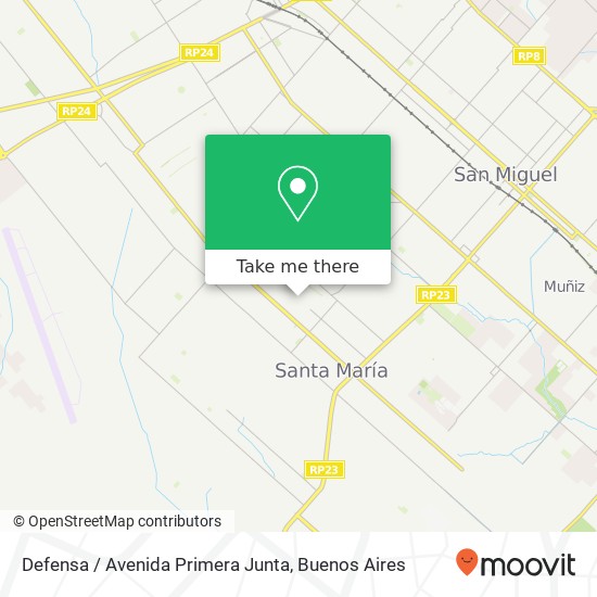 Defensa / Avenida Primera Junta map