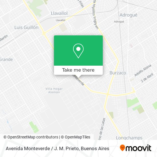 Avenida Monteverde / J. M. Prieto map